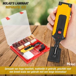 Laminaat Reparatieset - 11 kleuren hard wax staven - 17 onderdelen