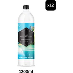 I am Superwater - Alkaline Water - 1200ml - 12-pack - pH 9+