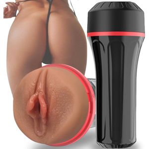 ME'ADAM Mandy - Masturbator - Pocket pussy - masturbator voor mannen elektrisch - kunstvagina - sex toys voor mannen - 10 standen - kunstvagina voor man - USB oplaadbaar