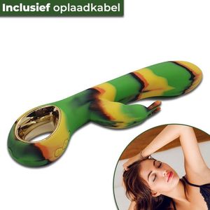 Vibrator - Clitoris stimulator - Verwarmd - Vibrators voor vrouwen - Rasta kleur