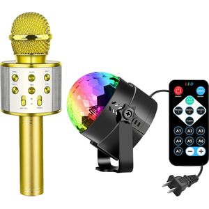 Karaoke Microfoon en Discolamp - Karaoke set - Karaoke Microfoon Bluetooth - Karaoke Microfoon Speelgoed voor kinderen
