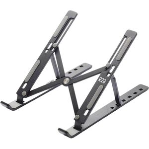 R2B Laptop Standaard Opvouwbaar - Model Breda - 10 t/m 17 inch - Zwart