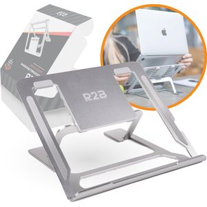 R2B Laptop Standaard Opvouwbaar - Model Eindhoven - 10 t/m 17 inch - Zilver