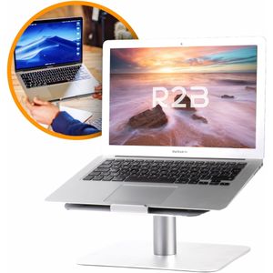 R2B® Laptop Standaard Verstelbaar en Draaibaar - 360 Graden Rotatie - Model Waalwijk - 10 t/m 17 inch - Laptopstandaard - Laptopverhoger - Tablet Standaard - Laptoptafel