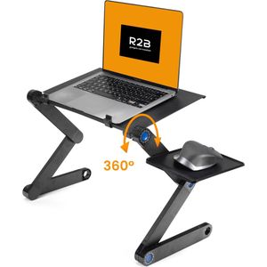 R2B® Laptoptafel Verstelbaar en Opvouwbaar - Model Tilburg - Laptop standaard Verstelbaar - Laptopstandaard - Laptopverhoger