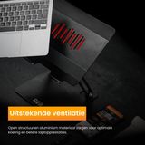 R2B - Model Den Bosch - Laptop Standaard - Opvouwbaar - Zwart