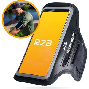 R2B® Waterdichte Hardloop Telefoonhouder t/m 6 inch - Reflecterend - Model Enschede - Sportarmband Telefoon - Hardloop Armband Telefoon