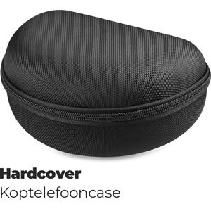 WiseQ Koptelefoonhoes - Harde Bescherm Hoes voor opvouwbare koptelefoon geschikt voor JBL, Sony, Bose, Beats by Dre, WiseQ & Marshall - Hardcover - Waterdicht - Zwart