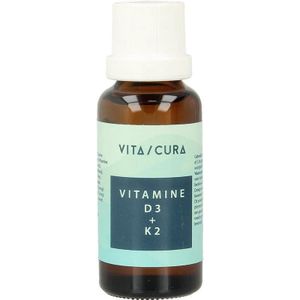 Vitacura - Vitamine D3 + K2 - Vitaminepreparaat - 1000 I.E. - 25 mcg
