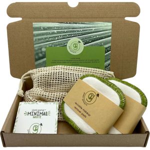 16 XL Wasbare Wattenschijfjes – 2 Wasnetjes – Herbruikbaar – Bamboe – Milieuvriendelijke Pads – Doekjes – Face Pads - Wasbare Make-Up Pads – Reiningings Doekjes – Gezichtsreiniging – Make-Up Remover – Make-Up Verwijderen