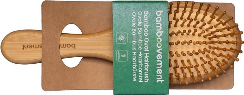 Bamboe Haarborstel - Ovaal - The Bamboovement
