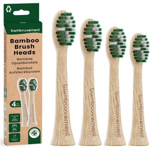 Bamboovement Opzetborstels (4x) - Geschikt voor Sonicare® - FSC Bamboe
