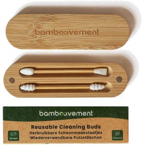 Bamboovement Wattenstaafjes - Bamboe - Wattenschijfjes & -Staafjes - Oorstokjes Herbruikbaar