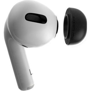 Foamigo - Foam Eartips - Zwart - Geschikt voor Airpods Pro (2) - 6× Large - Zachte Memory Foam Opzet Oortjes
