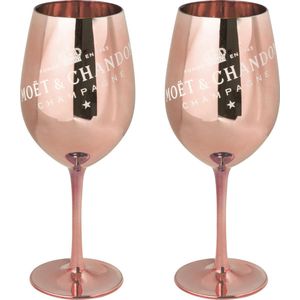 Moet & Chandon bronzen champagneglazen - 2 stuks