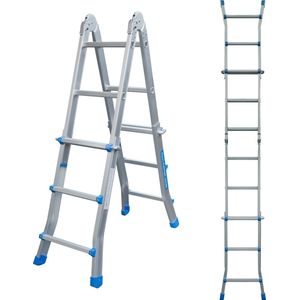 ALDORR Home - Multiladder Uitschuifbare Vouwladder 4x3 - 2,80 meter