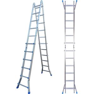 ALDORR Home - Multiladder Uitschuifbare Vouwladder 4x6 - 5,15 meter