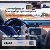 Faas - Dashcam - Zwart - 4K - Dual Dashcam - 64GB - G-sensor en Time-lapse Functie