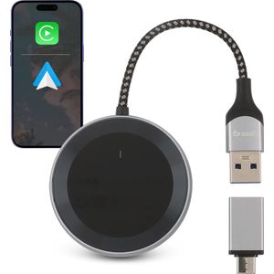 Saaf D200 Plus - Draadloze Carplay en Android Auto Dongle - USB-C + USB-A