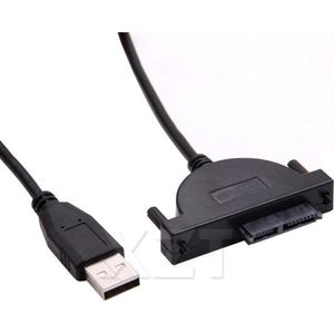 WiseGoods - Premium USB 2.0 naar Mini SATA Converter - Kabel - Converter - Adapter Voor Laptop - 40 CM Kabel