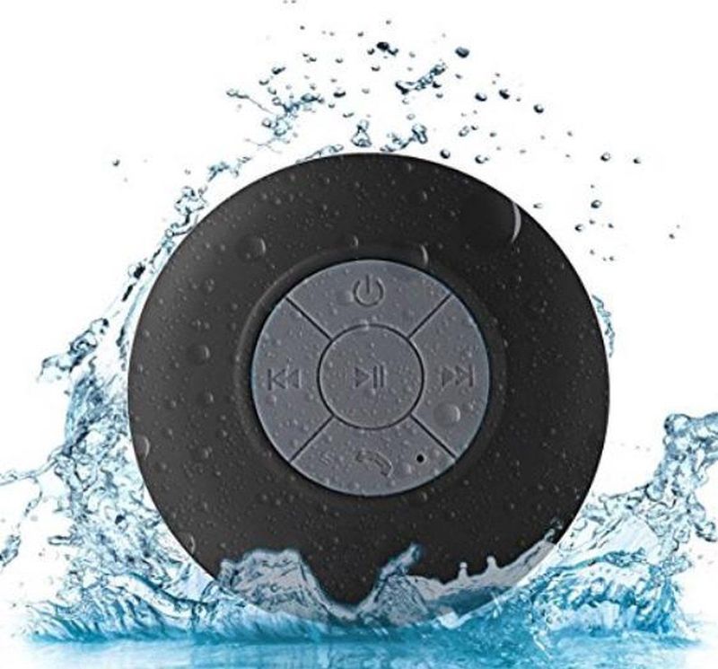 WiseGoods - Premium Waterproof Bluetooth Speaker Met Zuignap - Badkamer & Douche Speaker - Zwart
