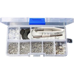 WiseGoods - Bril Reparatieset - Neuspads - Bril Schroevendraaier met Schroeven Set - Bril Onderdelen - Zonnebril
