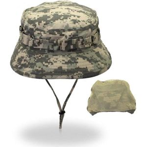 WiseGoods Vissershoedje Heren en Dames - Bucket Hat - Outdoor Hoed - Vissershoed - Camping - Leger Stijl Camouflage - Vissen