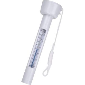 WiseGoods Drijvende Thermometer Zwembad - Staaf Temperatuurmeter voor Vijver - Jacuzzi - met Koord