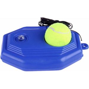 Tennis Trainer Set - Tennispaal - Swingball - Tennisbal met Elastiek - Blauw