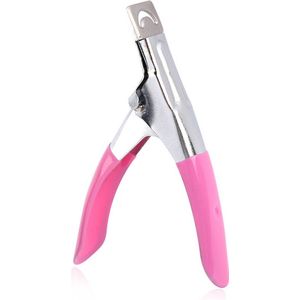 WiseGoods Nageltip Knipper - Tipknipper Kunstnagels - Nageltang Nail Art - Nagelknipper Acrylnagels - French Manicure - RVS - Roze