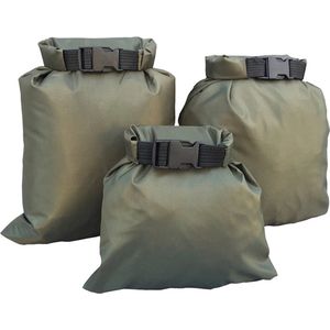 Luxe Drybag Set - Dry Bag - Waterdichte Tas - Reizen - Outdoor - Kamperen - Handtas - Tassen - Survival - Tasje - Groen