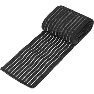 WiseGoods Luxe Sport Bandage Kuit - Bandages - Kuitbrace - Compressie Brace - Workout Accessoires - Been - Zwart 180CM