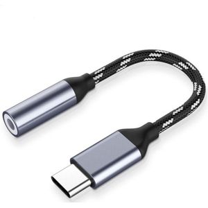 WiseGoods - USB C Naar AUX - USB C Jack 3.5mm - Koptelefoon Splitter - Hoofdtelefoon Adapter - USB Type C