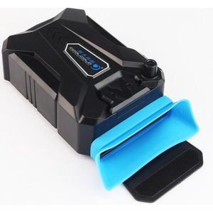Laptop Cooler - Laptop Koeler voor Luchtuitlaat - USB Voeding - Makkelijk Mee te Nemen - Zwart/Blauw
