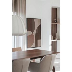 By-Boo - Ato - Wanddecoratie - Bruin - Hout/Stof