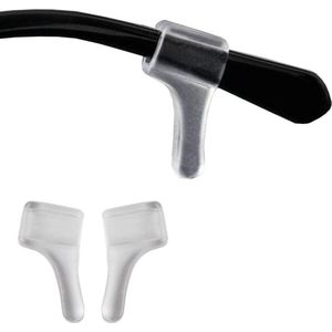Fako Bijoux® - Anti-slip Oorhaakjes Mini - Brilhaakjes - Siliconen - Transparant - 1Paar
