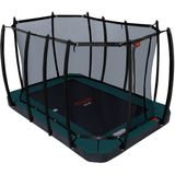 Trampoline Avyna Pro-Line FlatLevel 352 + Royal Class Veiligheidsnet Groen