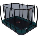Avyna Pro-Line FlatLevel trampoline 352 – 520x305 cm + Royal Class veiligheidsnet - Groen