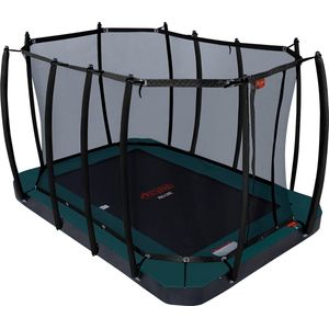 Trampoline Avyna Pro-Line FlatLevel 352 + Royal Class Veiligheidsnet Groen