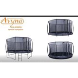 Avyna Veiligheidsnet gebogen palen tbv trampoline 352 - L520 x B305 - Groen