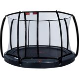 Trampoline Avyna Pro-Line FlatLevel 365 + Royal Class Veiligheidsnet Grijs