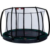 Trampoline Avyna Pro-Line FlatLevel 430 + Royal Class Veiligheidsnet Groen