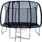 Trampoline Avyna Pro-Line 14 + Royal Class Veiligheidsnet + Ladder Grijs