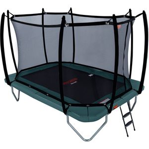 Trampoline Avyna Pro-Line 223 + Royal Class Veiligheidsnet + Ladder Groen