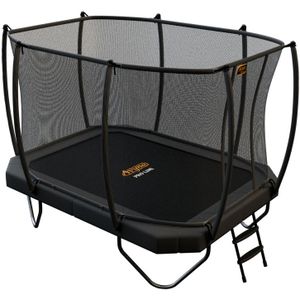 Avyna Pro-Line trampoline 223 - 305x225 cm + Royal Class Veiligheidsnet & gratis Trapje - Grijs