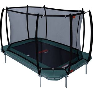 Avyna Pro-Line InGround trampoline 234 - 340x240 cm + Royal Class Veiligheidsnet - Groen