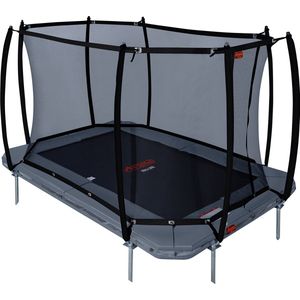 Avyna Pro-Line InGround trampoline 238 - 380x255 cm + Royal Class Veiligheidsnet - Grijs