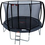 Trampoline Avyna Pro-Line 430 + Royal Class Veiligheidsnet + Ladder Grijs