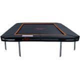 Avyna Pro-Line InGround trampoline 223 - 305x225 cm + Royal Class Veiligheidsnet - Zwart