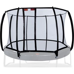 Avyna trampoline veiligheidsnet rond Ø365 cm (12) - Zwart - Gebogen palen - Royal Class